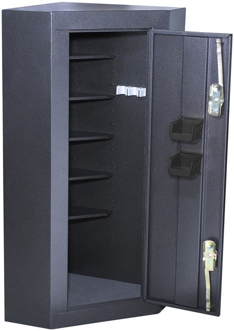 homak 10 gun corner steel gun cabinet|homak corner gun safe.